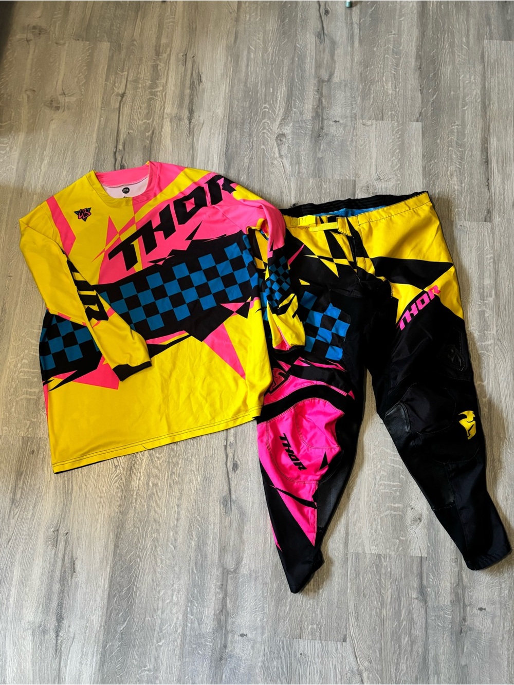 Thor Checkered Motocross Gear